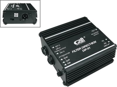 Gatt Audio DIP‑01 – Passieve DI‑Box – Hoogwaardige Signaalomzetting voor Live & Studio
