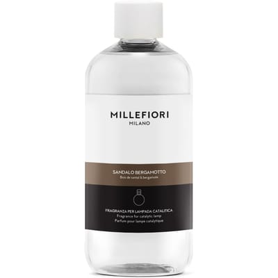 Millefiori Katalytische Geurlamp - Navulling voor Geurbrander 500 ml Sandalo Bergamotto