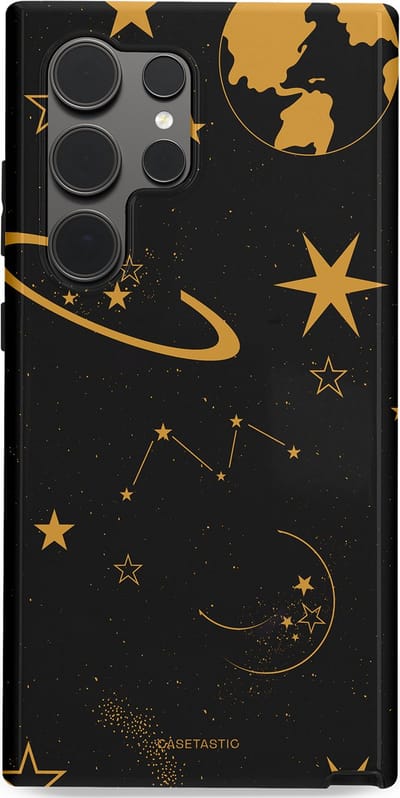 Casetastic Hoesje Geschikt voor Samsung S24 Ultra - Stijlvolle Beschermende Duo-layer Case - Nachtelijk uitzicht