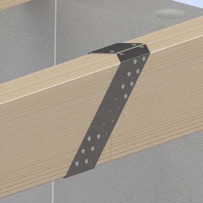 Wovar Gordinglas Verzinkt voor Balk van 7,5 x 22,5 cm | Per Stuk