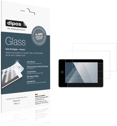 dipos – 2x Pantserfolie geschikt voor Balearis PRO 3 | 9H Screenprotector