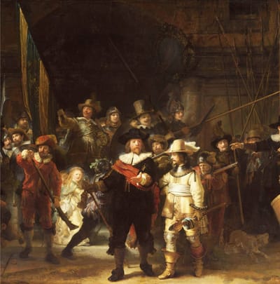 Museum Life Wenskaart - ML04 - Rembrandt - Nachtwacht - Blanco