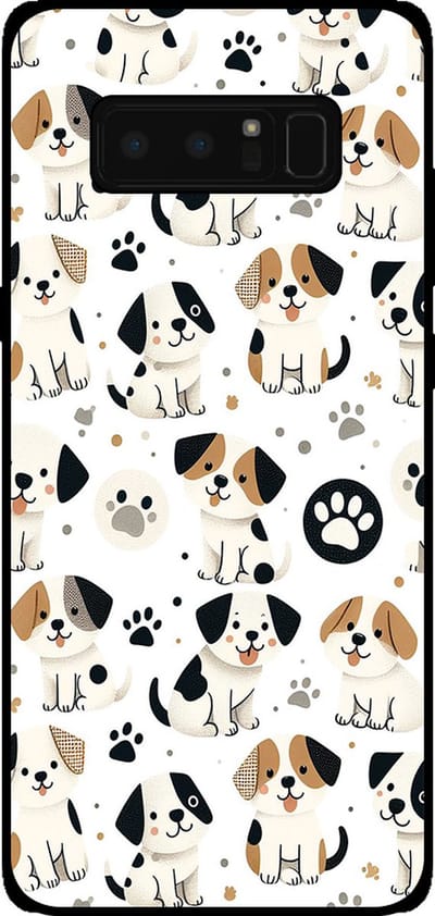 Smartphonica Telefoonhoesje Geschikt voor Samsung Galaxy Note 8 met honden opdruk - TPU backcover case dog design geschikt voor Samsung Galaxy Note 8