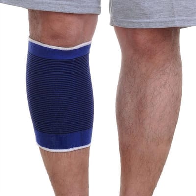*** Kniebrace voor Knieklachten - One Size - 1 Stuk Kniebrace - Knee Support - Blauw -van Heble® ***