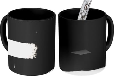 Magische Mok - Foto op Warmte Mokken - Koffiemok - Abstract - Pastel - Minimalisme - Magic Mok - Beker - 350 ML - Theemok