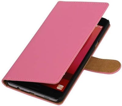 Bookstyle Wallet Case Hoesjes Geschikt voor Samsung Galaxy C7 Roze