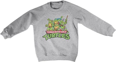 Teenage Mutant Ninja Turtles Teeange Mutant Ninja Turtles Distressed Group kindersweatshirt, heathergrijs