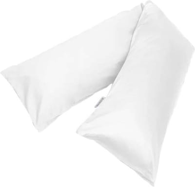 Yumeko kussensloop zijslaper katoensatijn wit 37x160 - Bio, eco & fairtrade - 1 stuk