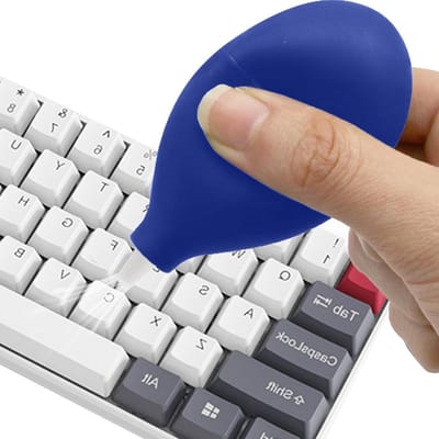 Handstofzuiger Ventilator - Luchtstofblazer Reiniger - Computer Reinigen - Antislip Ergonomisch - 19G Gewicht - Zwart