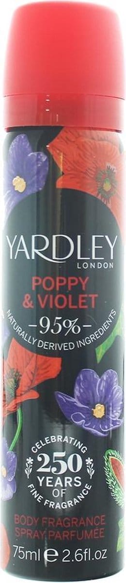 Yardley London Yardley Poppy & Violet body fragrance spray 80 ml