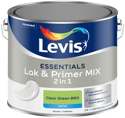 Levis - Essentials Lak & Primer Mix - Clear Green B60 - Mengverf - 2,5 L