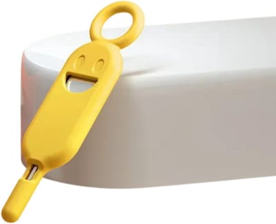 2-in-1 SIMkaart Pin Verwijder Tool voor Telefoon – SIM Ejector Naald met Opbergdoos, SIM-kaart Houder tegen Verlies, voor Smartphone & Mobiele Telefoon-Geel