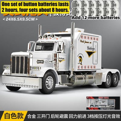 1:24 Peterbilt 389 Livrée Flamme Camion Semi-remorque Lourd Américain Tracteur Modèle Réduit en Alliage Métallique Moulé sous Pression Voiture de Collection Maison Tendance Affichage de Bureau Cadeau