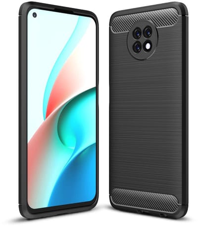Coverup Hoesje - Geschikt voor Xiaomi Redmi Note 9T Hoesje - Coverup Armor Brushed TPU Back Cover - Zwart