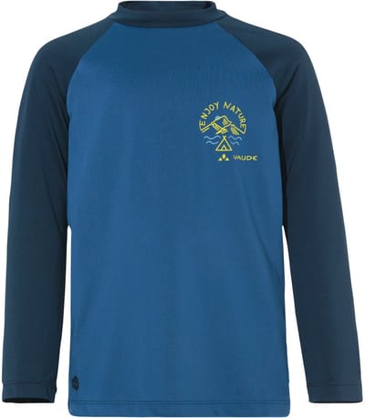 Vaude Solaro Iii T-shirt Met Lange Mouwen Blauw 110-116 cm Jongen