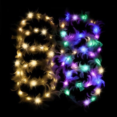LED Bloemenkrans Haarband - Feestelijke Accessoire voor Dames en Kinderen