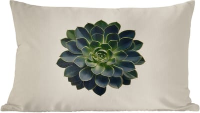 Sierkussens - Kussentjes Woonkamer - 60x40 cm - Rozet - Cirkelvormig - Donkergroen