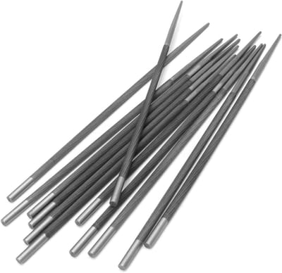 Metaalvijlen Set - Naaldvijlen - Ketting Slijpen - Duurzaam Koolstofstaal - 12 Stuks 5.2mm - Metaal