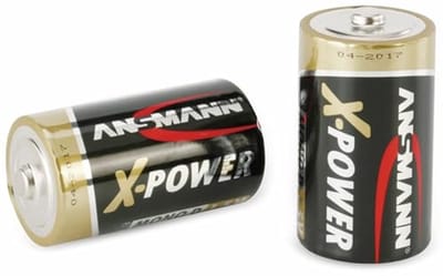 Alkaline Batterij - Mono D - Apparaten Voeden - Hoge Vermogensafgifte - 2 Stuks - Zwart