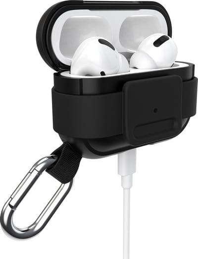Speck Presidio Clickflip Hoesje Hoesje - Geschikt voor Apple AirPods Pro 1 - Gsm case - Zwart