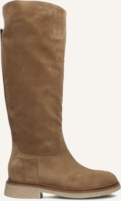 AYANA 09-243 Laarzen - Suède - Dames - Taupe - Maat 38