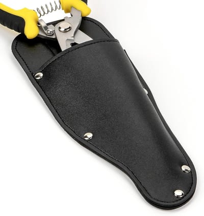 Tuinschaar Tas van PU Leer, Beschermhoes voor Tuinscharen, Handige Holster voor Scharen en Schaaraccessoires in Zwart