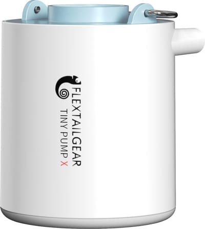 Flextail Gear luchtbed pomp Tiny Pump X - Oplaadbare luchtbedpomp - 400LM lantaarn - 3-in-1 - blauw