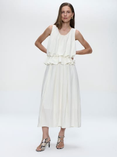 Sachi viscose top | Off White - Off White / XXS