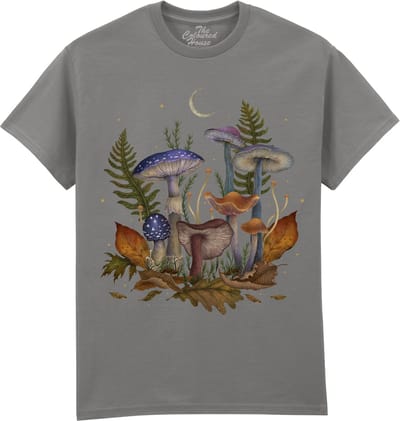 Paddestoelen Mushroom Cover The Coloured House T-shirt M