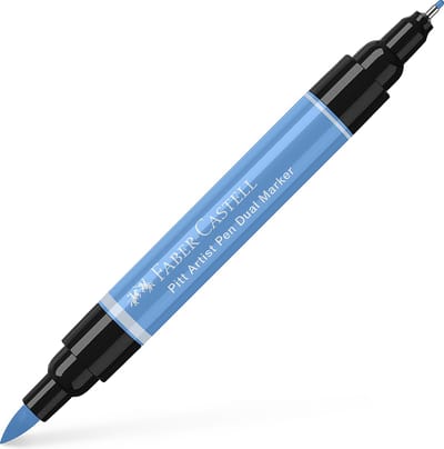 Faber-Castell tekenstift - Pitt Artist Pen - 146 hemelsblauw - duomarkers - dubbelzijdige stift - FC-162146