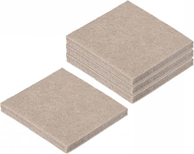 4x Zelfklevende Viltglijders (43x43mm) - Vierkante Vloerbeschermers Tegen Krassen voor Stoelen en Meubels
