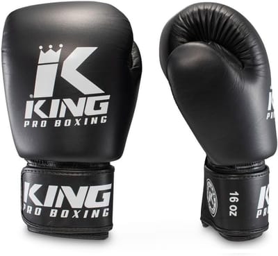 Bokshandschoenen - Vechtsport handschoenen - Intensieve training - Gemaakt in Thailand - 16 oz - Zwart