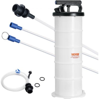VEVOR Oliezuigpomp 6.5L Handmatige oliezuigpomp Ø200x550mm Olieverversingspomp Autozuigpomp Handpomp Vloeistofzuigpomp Geschikt voor het aanzuigen van motorolie, versnellingsbakolie, remvloeistof