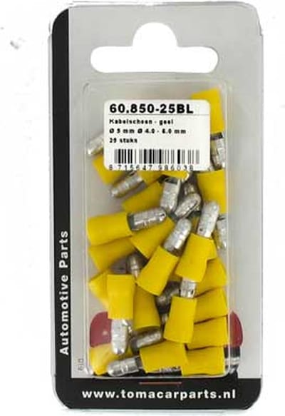 Kabelschoen Ø 5 mm 25 stuks blister