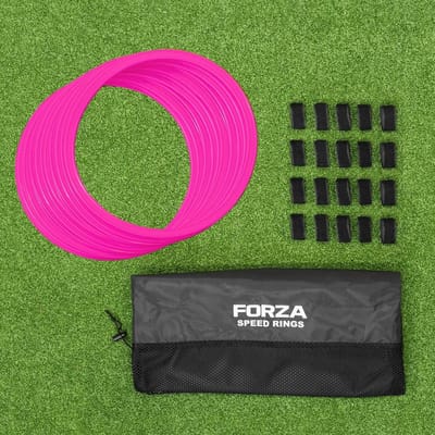 Agility Ringen Set - Trainingsringen Hurdles - Sport Training - Veelzijdig Gebruik - 12 Stuks - Roze