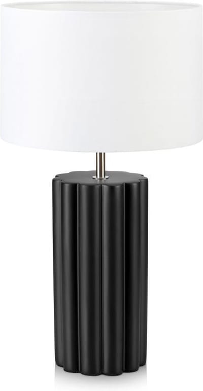 Markslöjd Column - Zwarte Tafellamp - Moderne lamp - Zwart/Wit - E14