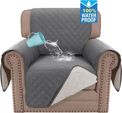Waterdichte bankhoezenset voor 1-zits fauteuil, antislip en wasbaar, perfect voor kinderen en huisdieren