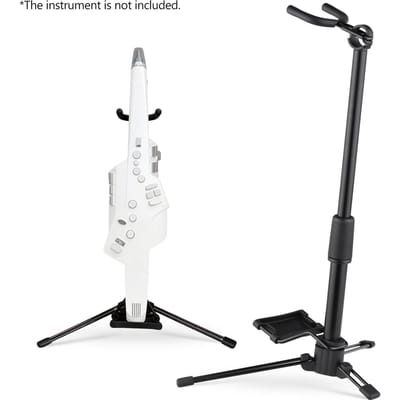 Opvouwbare digitale blaasinstrumentstandaard Verstelbare metalen Aerophone-houder Muziekinstrumentstandaard zwart