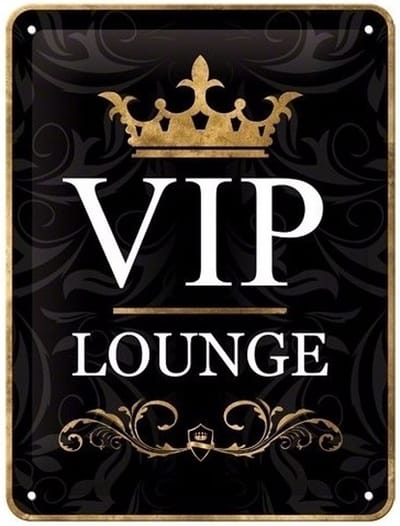 Muurdecoratie VIP Lounge 15 x 20 cm