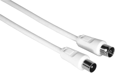 Hama 00205029 coax-kabel 3 m Coaxiaal Wit