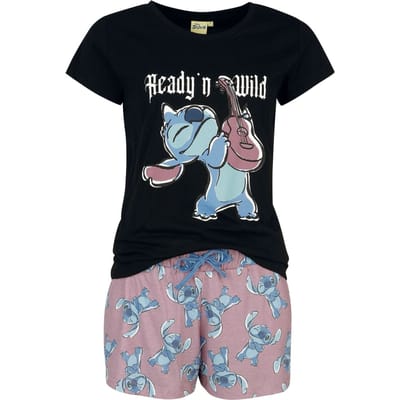 Lilo & Stitch - Disney Pyjama - Ready 'n Wild - M tot XL - voor Vrouwen - meerkleurig