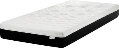 SPONGY - Schuimmatras stevig - Zwart/Wit - 90 x 200 cm - Traagschuim