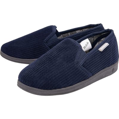 Mannen Tartan Gevoerde Huisschoenen Met Geheugenfoam