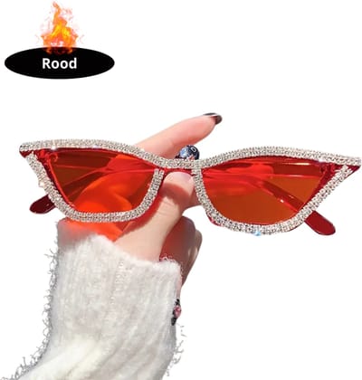 Bovista - Festival Bril - Rave - Space - Techno - Freaky Glasses - Heren - Dames - Zonnebril - Rood