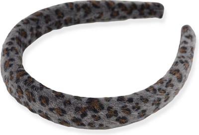 Furry Luipaard Haarband/Diadeem - Grijs | Polyester | Fashion Favorite