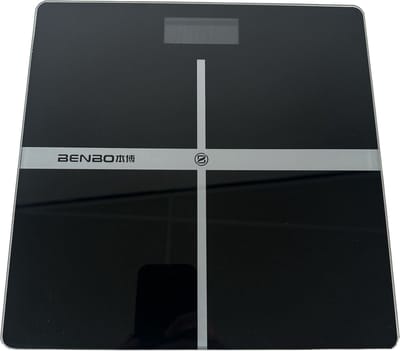 Personenweegschaal met zeer nauwkeurige sensoren en gehard glas, elektronische digitale weegschaal (180 kg)