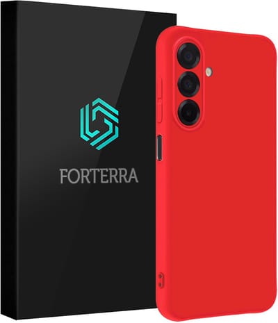 Hoesje Geschikt voor Samsung Galaxy A17 - Sterk & Shockproof - Siliconen Case - Hoes Cover - Rood