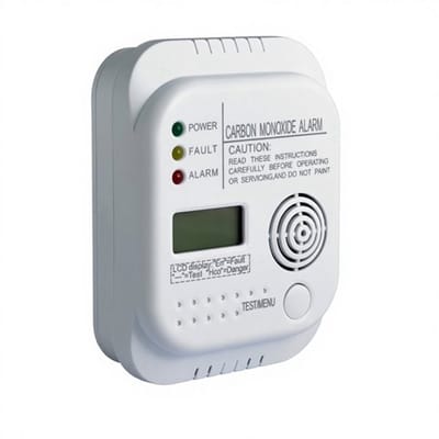Koolmonoxidemelder met LCD-scherm, CO-gasmelder en waarschuwingsmelder 85 dB geluid-lichtalarm