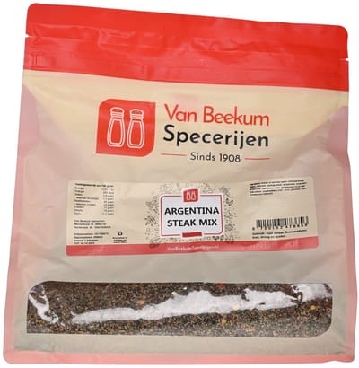 Van Beekum Specerijen - Argentina Steak Mix - 1 KG (hersluitbare stazak)