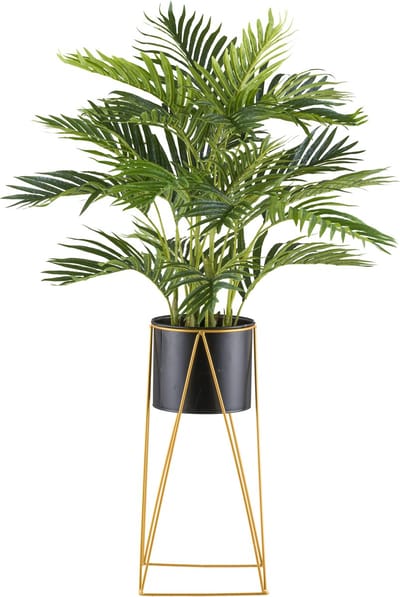 Kopu Kunstplant Kentiapalm 24 Bladeren - 110 cm met metaal Standaard